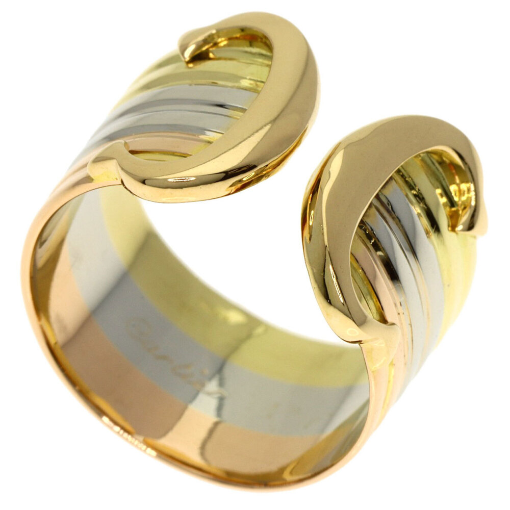 CARTIER Authentic 18k Gold 2C Ring #49